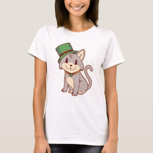 Camiseta Gato Adorable St Patricks