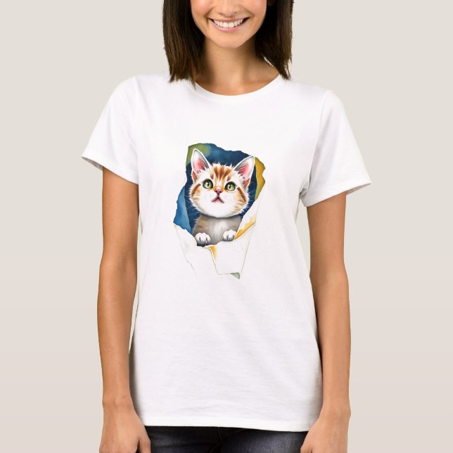 Camiseta Gato Adorable: Un diseño perfecto de la 🐾 de la ✨ (Anverso)