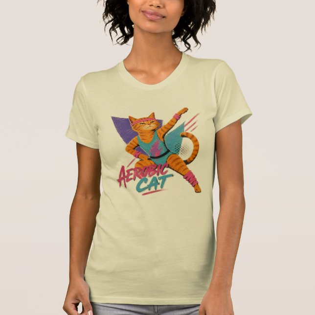 CAMISETA GATO AERÓBICO (Anverso)