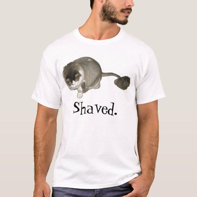 Camiseta Gato afeitado (Anverso)