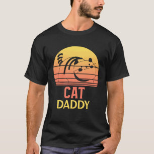 Camiseta Gato Afligido Papá Estilo Vintage Ochenta Ca Retro