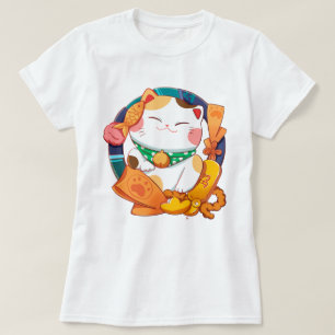 Camiseta Gato afortunado