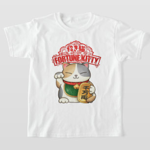 Camiseta Gato afortunado de Calico en Año Nuevo Chino