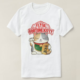 Camiseta Gato afortunado de Calico en Año Nuevo Chino