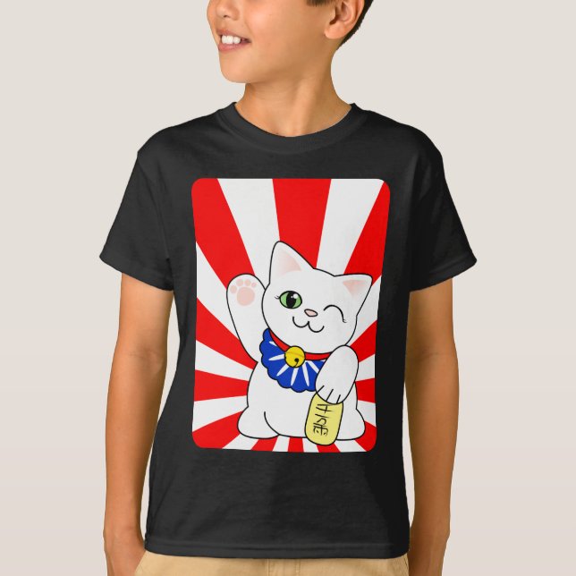Camiseta Gato afortunado de Maneki Neko (Anverso)
