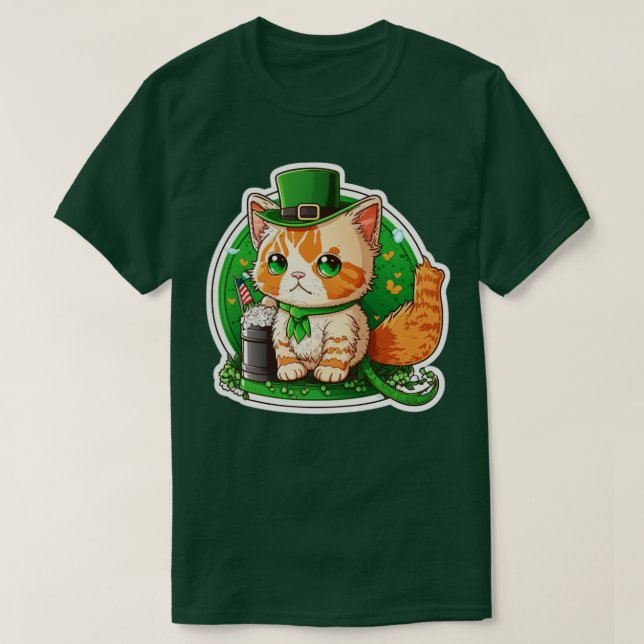 Camiseta Gato afortunado del Día de los Patrocinadores (Diseño del anverso)