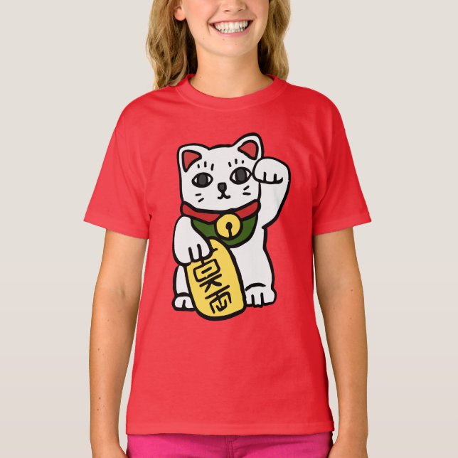 Camiseta Gato afortunado japonés (Anverso)