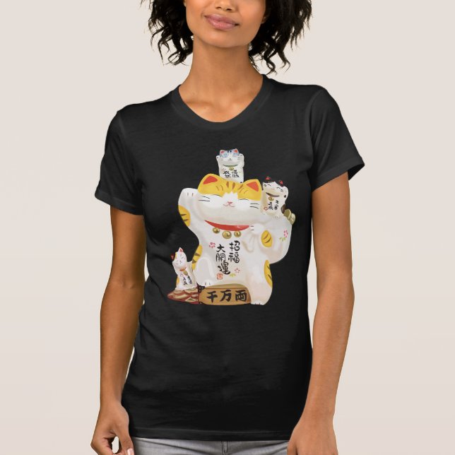 Camiseta Gato afortunado japonés (Anverso)