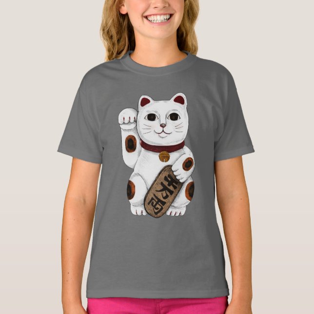 Camiseta Gato afortunado japonés (Anverso)