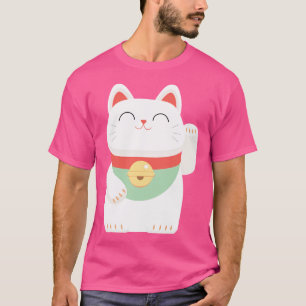 Camiseta Gato afortunado japonés Maneki-Neko
