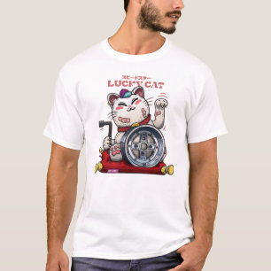 Camiseta GATO AFORTUNADO Maneki-neko