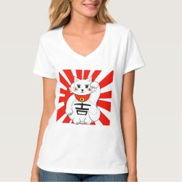 Camiseta Gato afortunado - Maneki Neko - Beckoning