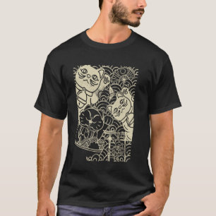 Camiseta Gato afortunado Maneki-Neko japonés Buena suerte v