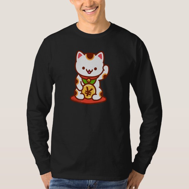 Camiseta Gato afortunado MANEKI-NEKO - Yen japonés (Anverso)
