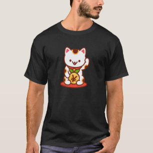 Camiseta Gato afortunado T-Shirt MANEKI-NEKO - Yen japonés