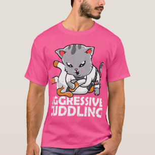 Camiseta Gato agresor Aburrido Bjj Mma Black Small Regu