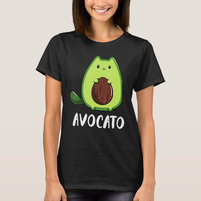 Camiseta Gato Aguacate (Anverso)