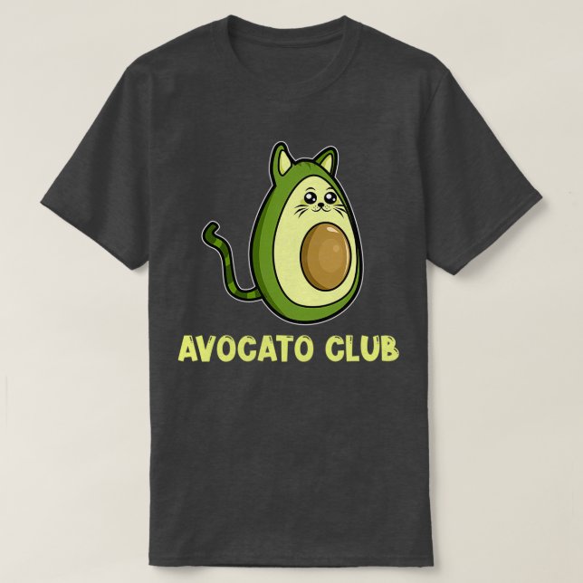 Camiseta Gato Aguacate (Diseño del anverso)