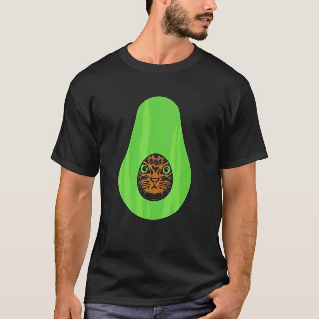 Camiseta Gato Aguacate (Anverso)