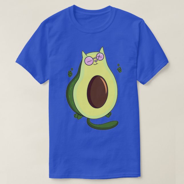 Camiseta gato aguacate 12 (Diseño del anverso)