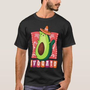 Camiseta Gato Aguacate Avogato