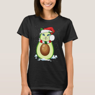Camiseta Gato Aguacate Avogato Aguacate Navidad