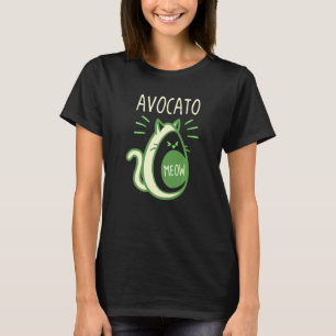 Camiseta Gato Aguacate Gatito Mascota Diversión Avocato