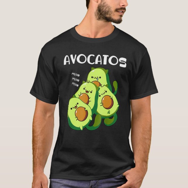 Camiseta Gato aguacate gato lindo gato mamá papá gato (Anverso)