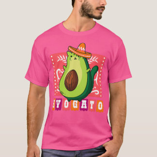 Camiseta Gato aguacate mexicano