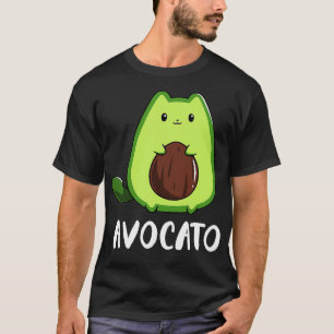 Camiseta Gato aguacate ocioso