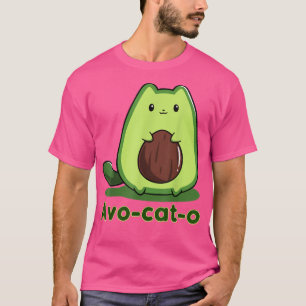 Camiseta Gato aguacate ocioso