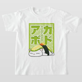 Camiseta Gato aguacate sushi