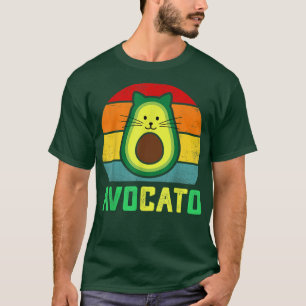 Camiseta Gato Aguacate Vegan Kitten Gato Lover