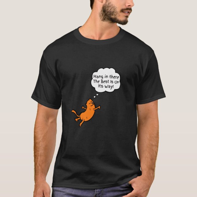Camiseta Gato Aguanta ahí (Anverso)