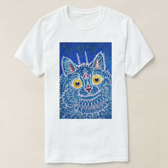 Camiseta Gato al estilo gótico, Louis Wain (Diseño del anverso)