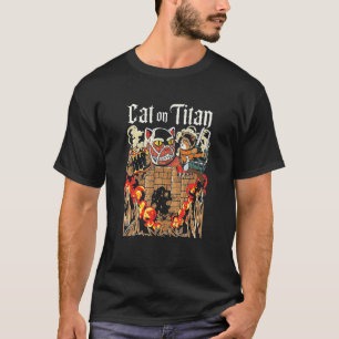 Camiseta Gato Al Estilo Japonés Itan