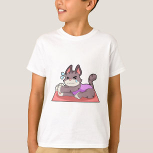 Camiseta Gato al gimnasio del yoga