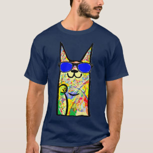 Camiseta GATO al metro del tatuaje del graffiti