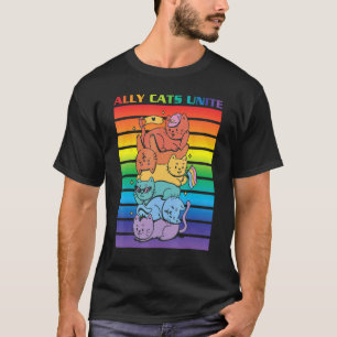 Camiseta Gato Aliado Orgullo Gatos Aliados Unir Gato Aliado