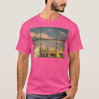 Camiseta Gato Alien Chronicles Selfie Y Ufo
