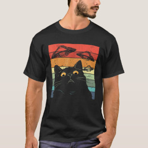 Camiseta Gato Alien OVNI Extrano  Gato
