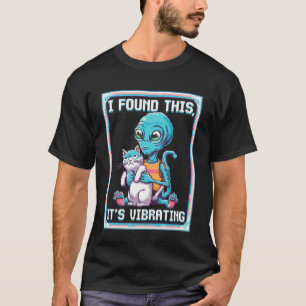 Camiseta Gato Alien Píxel Retro Humor SciFi 6