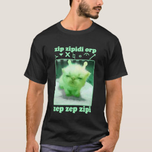 Camiseta Gato alienígena divertido meme dank vergüenza muje