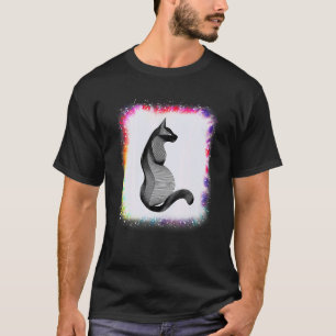 Camiseta Gato Ama A Papá Mamá Chico Chica Ie Tinte Blanquea