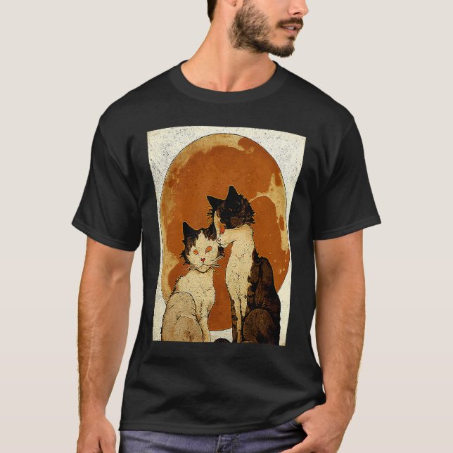 Camiseta Gato Ama Luna (Anverso)