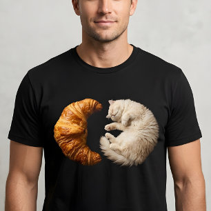 Camiseta Gato Amante de Panadería – Gatito Croissant