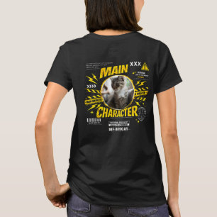 Camiseta Gato Amante de Personaje Principal Divertido Perso