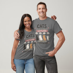 Camiseta Gato Amante Programador Divertido Humor de Codific