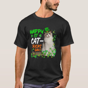 Camiseta Gato Amante St Patrones Día de los atracones Hombr