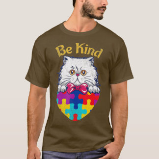 Camiseta Gato Amantes del Autismo Sensibilización Rompecabe